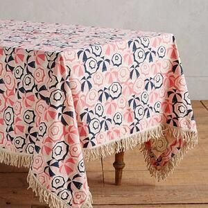 Anthropologie Pehr Beach Umbrellas Scattered Showers Tablecloth - New